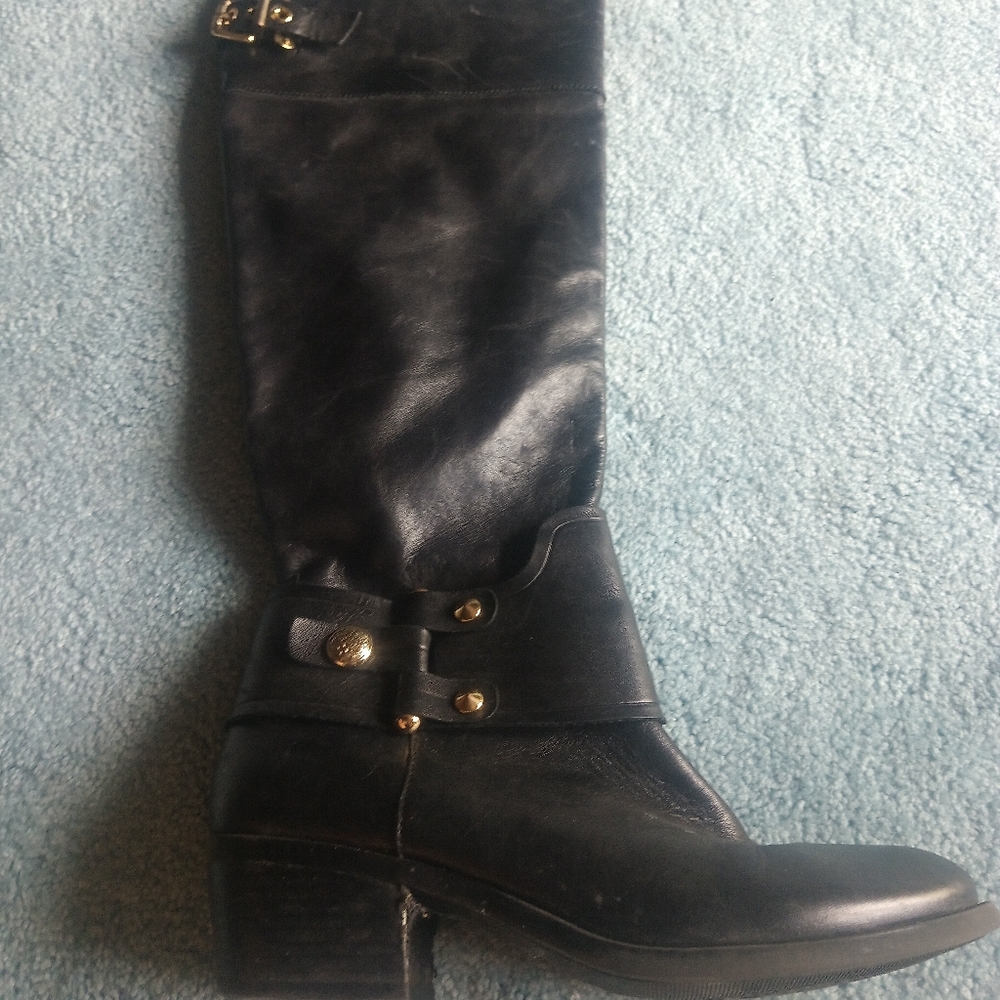 Leather Vince Cumuto 19 Inch High Boot